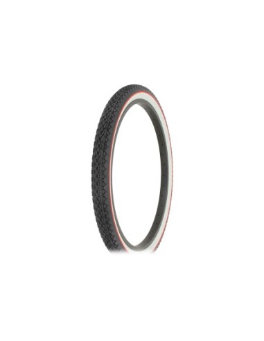 Tire 24 x 2.125 Black/White Side Wall Red line...